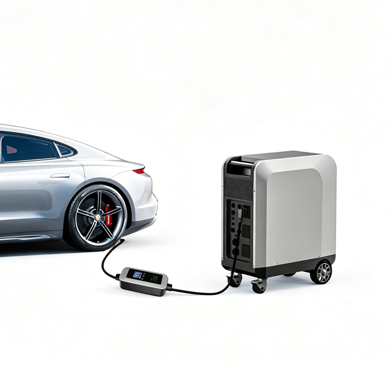 Solar Emergency Charger - 새로운 태양광 충전식 전기차 충전기, 3kWh,