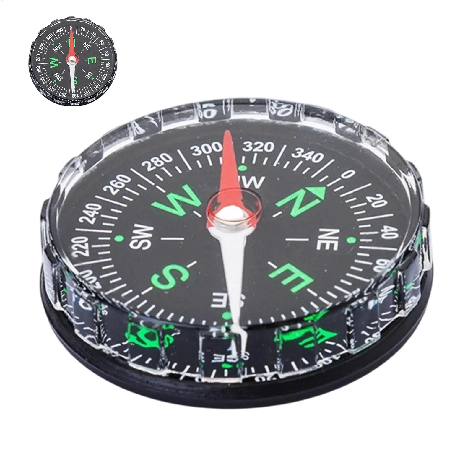 Compass Lensatic - 휴대용 자석 내장 미니 나침반, 등산,