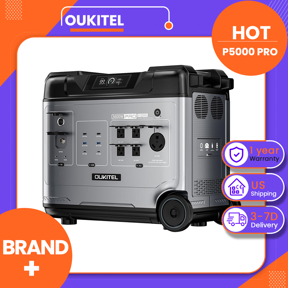 Solar Emergency Charger - OUKITEL P5000 Pro 휴대용 전력 공급